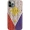Philippines Flag Dark Wood iPhone 11 Pro Lite Case